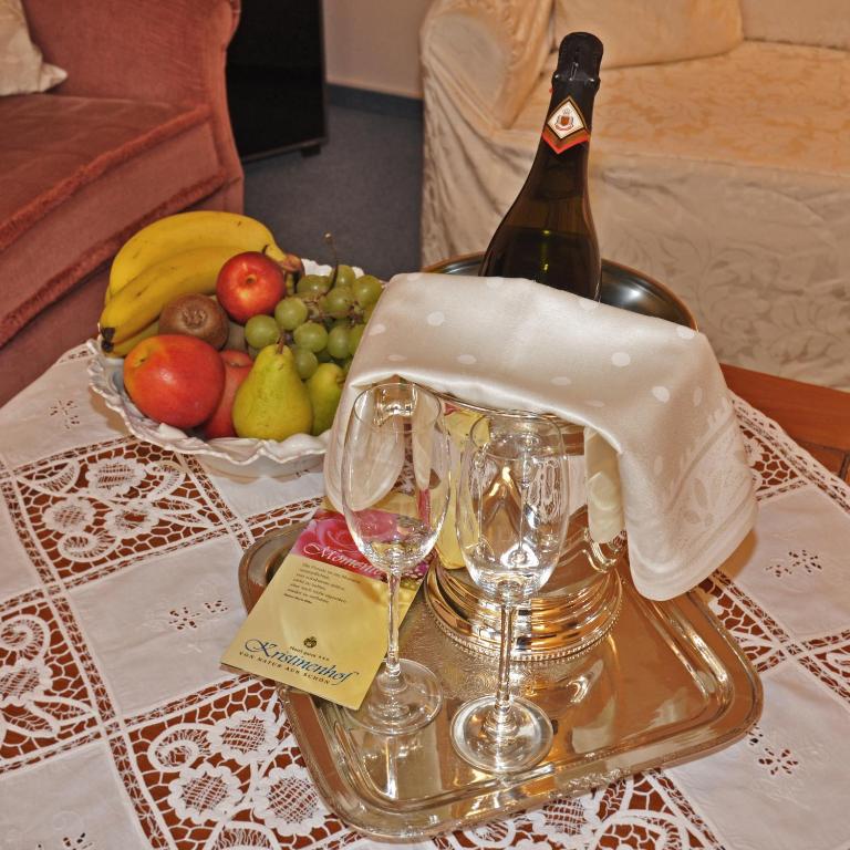 Nápoje v ubytování Hotel Garni Kristinenhof