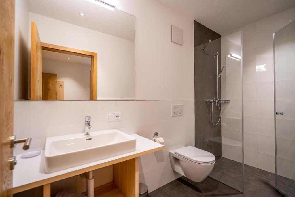 Koupelna v ubytování Apartment Fitsch