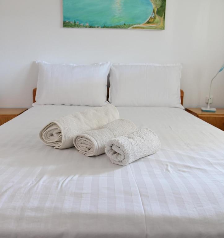 Postel nebo postele na pokoji v ubytování Happinies apartments 2