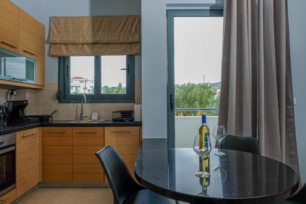 Kuchyňa alebo kuchynka v ubytovaní Smaragda Apartment