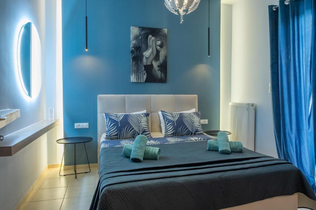 Posteľ alebo postele v izbe v ubytovaní Smaragda Apartment