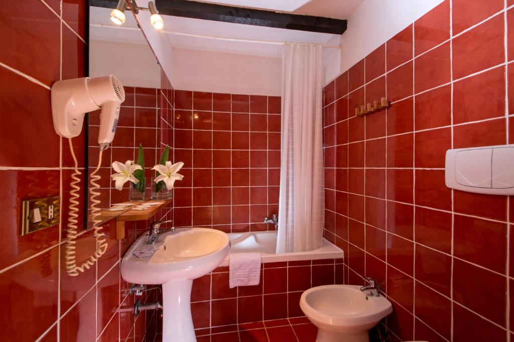 Koupelna v ubytování Antica Locanda Palmieri