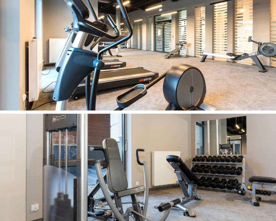 Posilňovňa alebo fitness centrum v ubytovaní Hello Polanki Aqua Park Premium