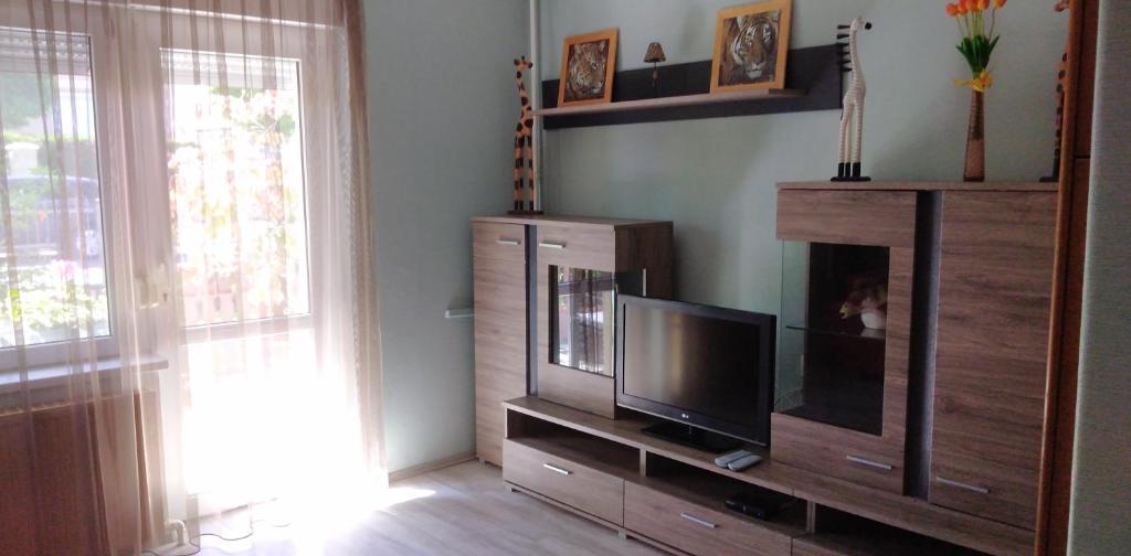 TV a/nebo společenská místnost v ubytování Maxim Ház