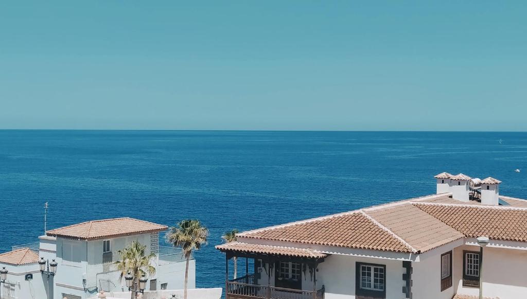 a view of a house and the ocean at COQUETO VISTAS AL MAR in Candelaria