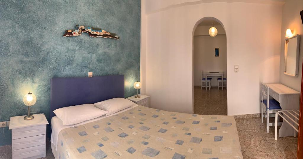 Postel nebo postele na pokoji v ubytování Villa Ilios