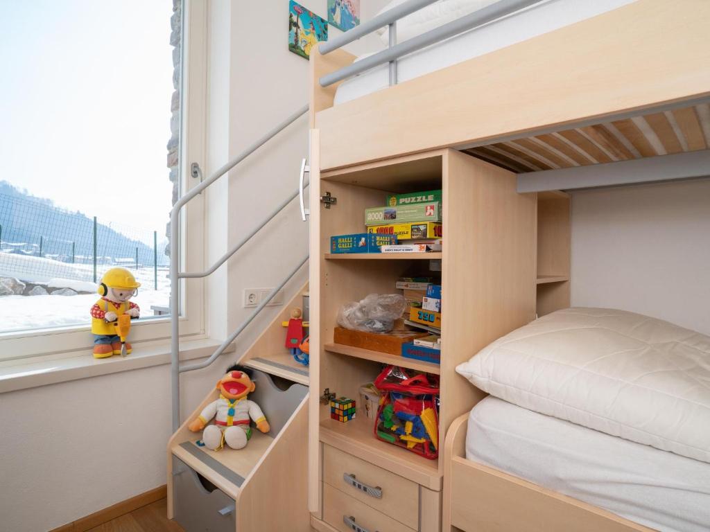 Postel nebo postele na pokoji v ubytování Glemmtal