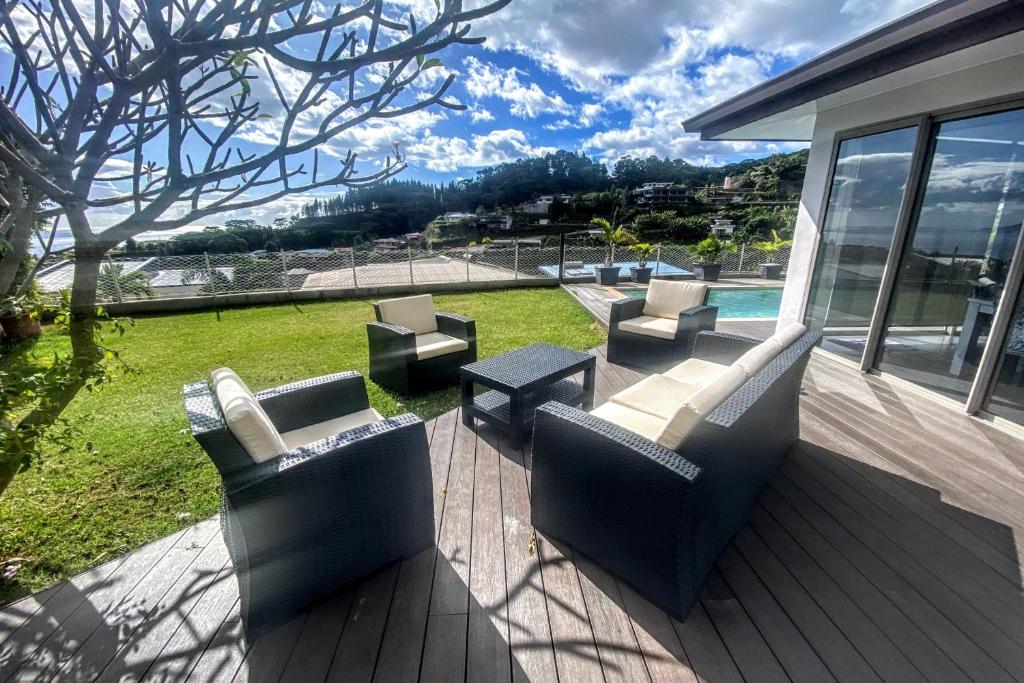 Villa Tiki PUNAAUIA vue mer - photo 5 - Tahiti, Polynésie