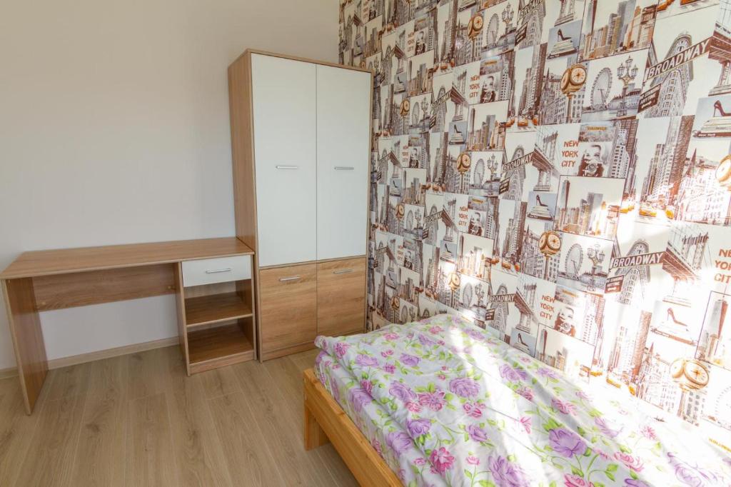 Postel nebo postele na pokoji v ubytování Садиба під Лісом