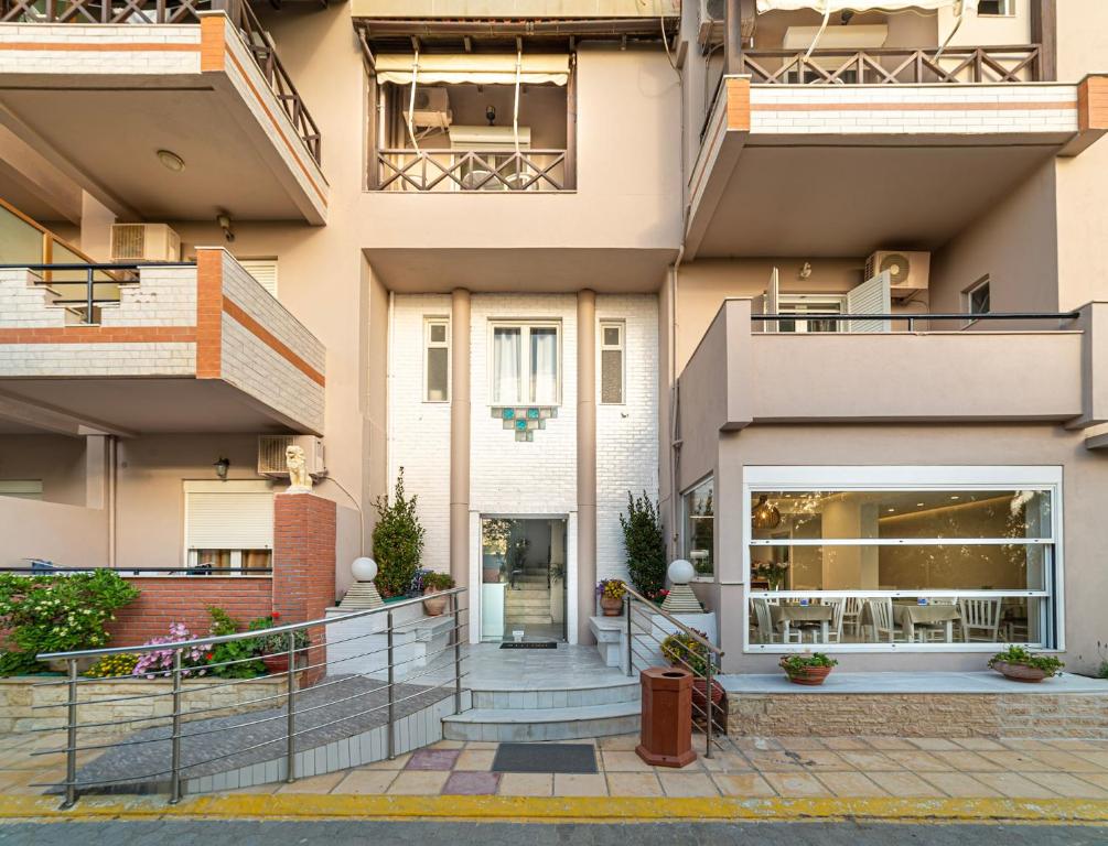 Budova, kde se aparthotel nachází
