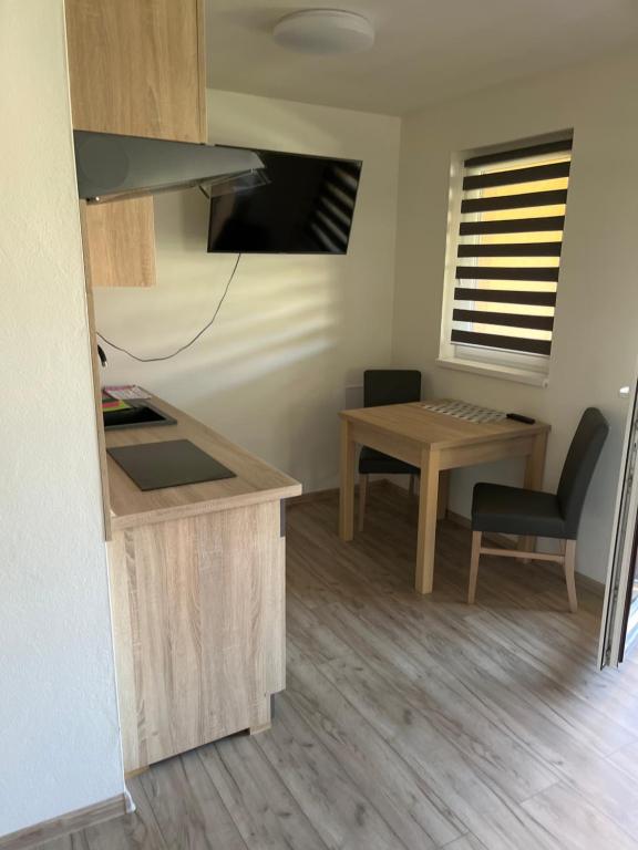 Kuchyň nebo kuchyňský kout v ubytování Apartmánový dom Magda