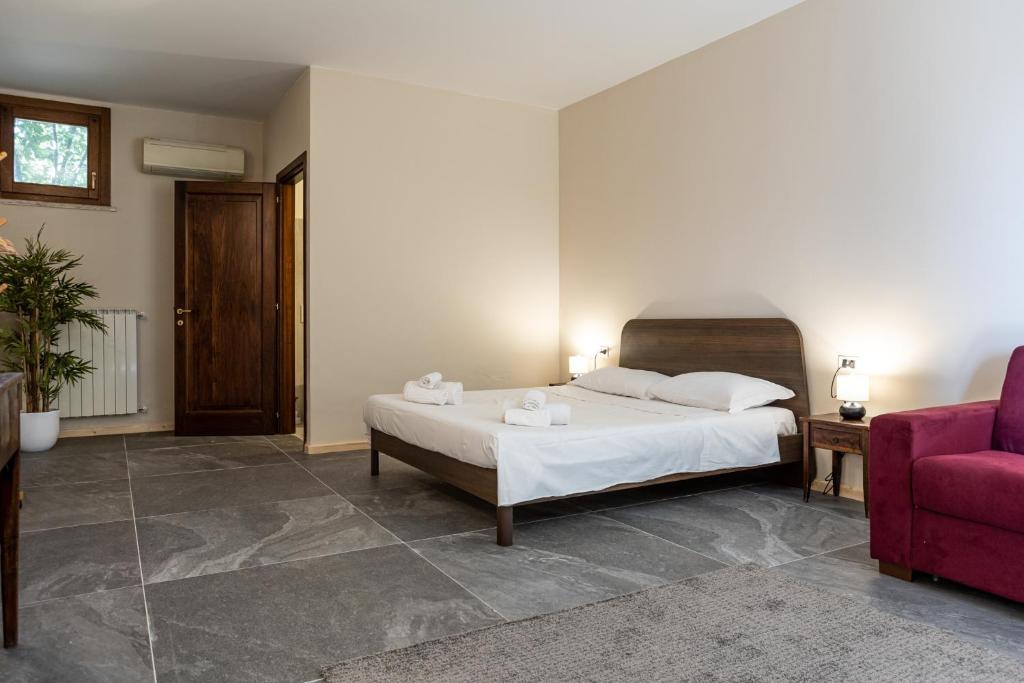 Letto o letti in una camera di Agriturismo Cerrosughero