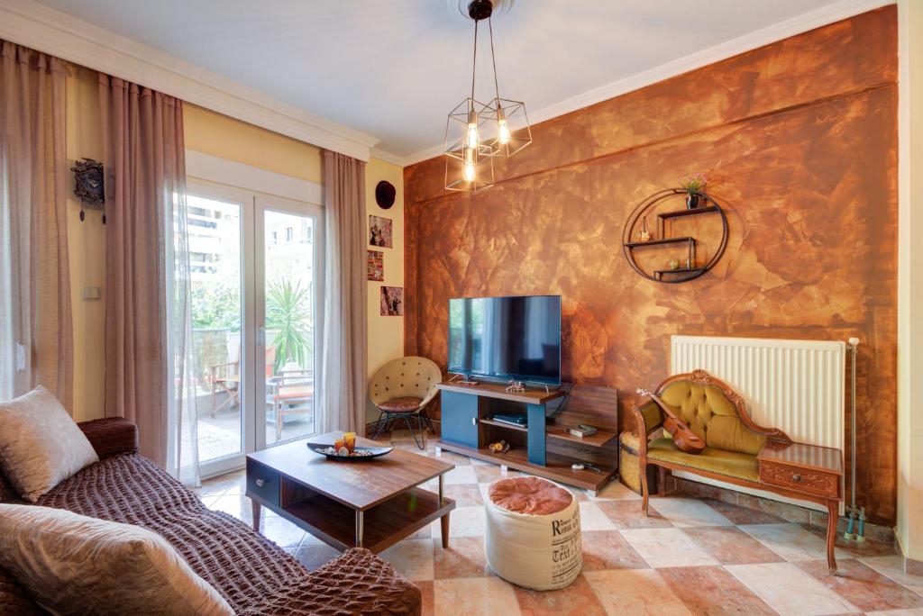 Posezení v ubytování East City Living Apt - Netflix, Vesta Philoxenia