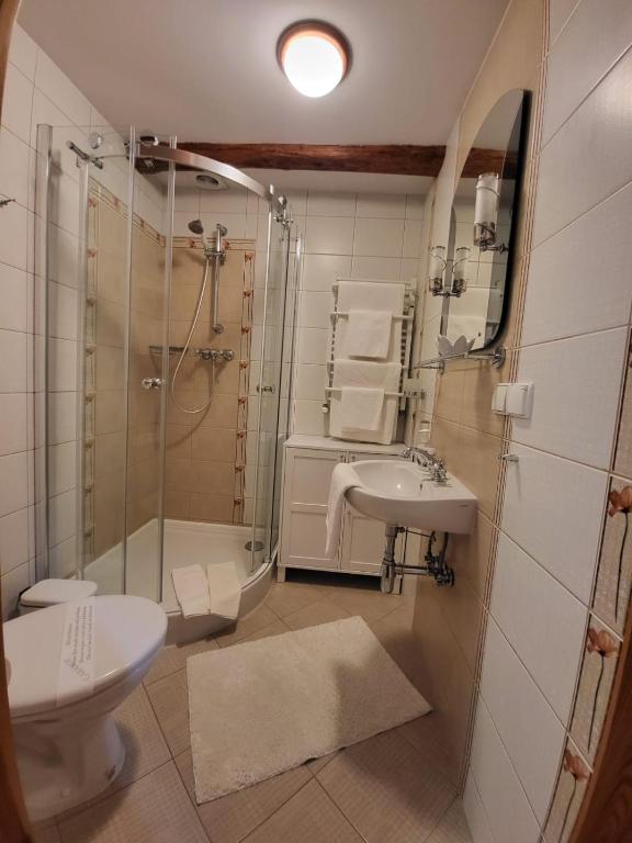 Kúpeľňa v ubytovaní Agroturystyka Łysa Góra