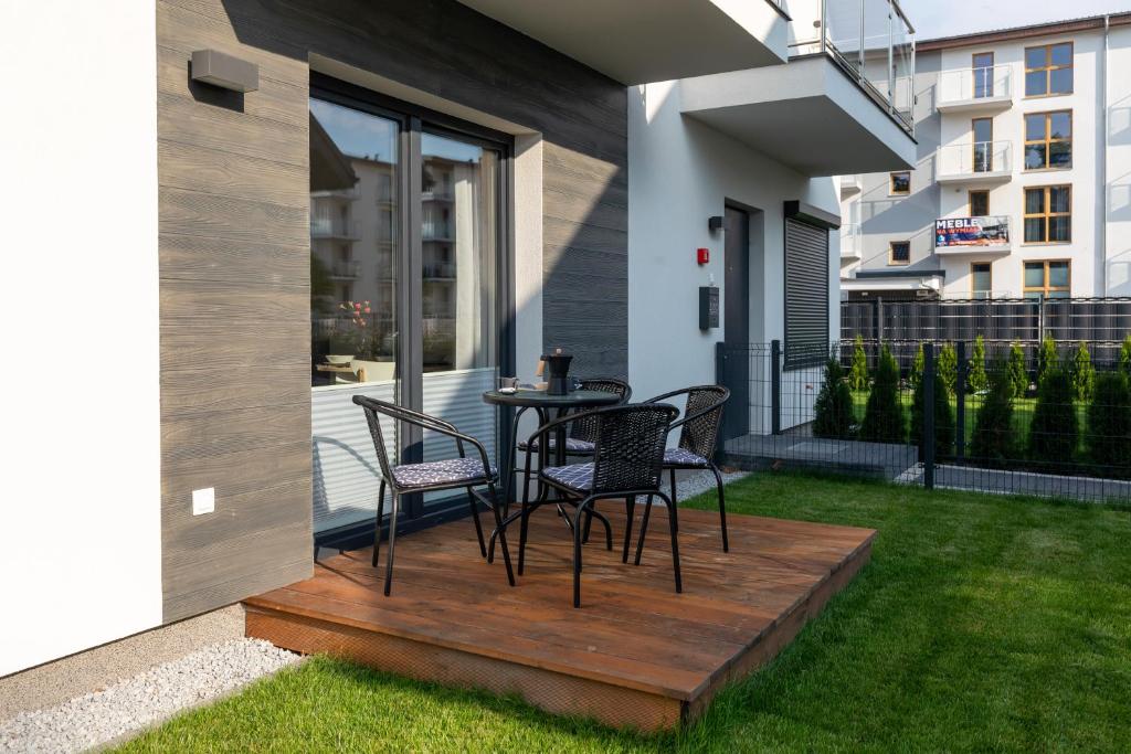 Zahrada ubytování Horizon Park Apartment by Noclegi Renters