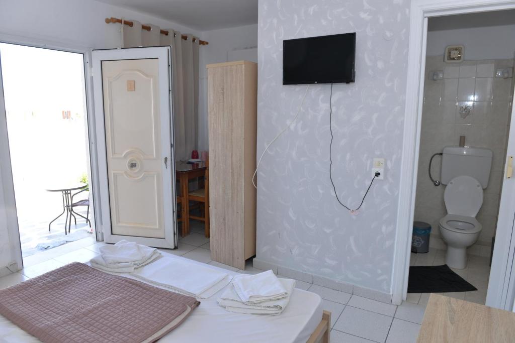 Koupelna v ubytování Blue Rooms