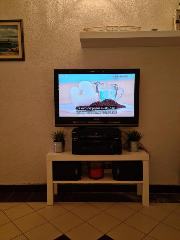 Televízia a/alebo spoločenská miestnosť v ubytovaní Marica - Studio Apartment