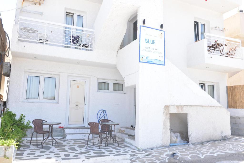 Balkón nebo terasa v ubytování Blue Rooms