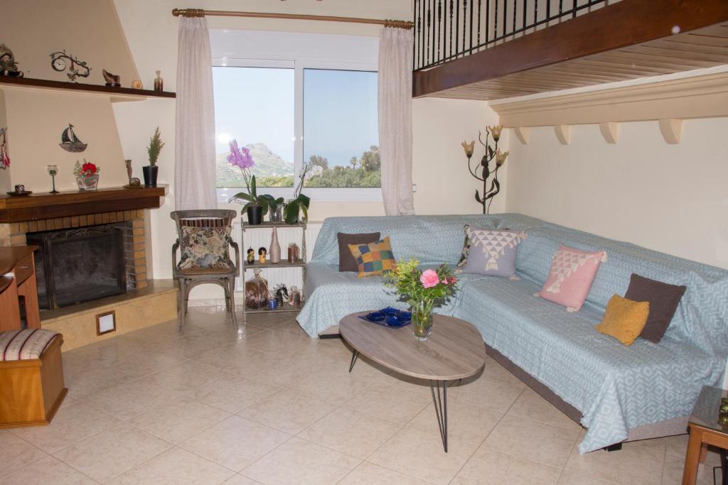 Posezení v ubytování Villa Erofili Plakias south Rethimno Crete