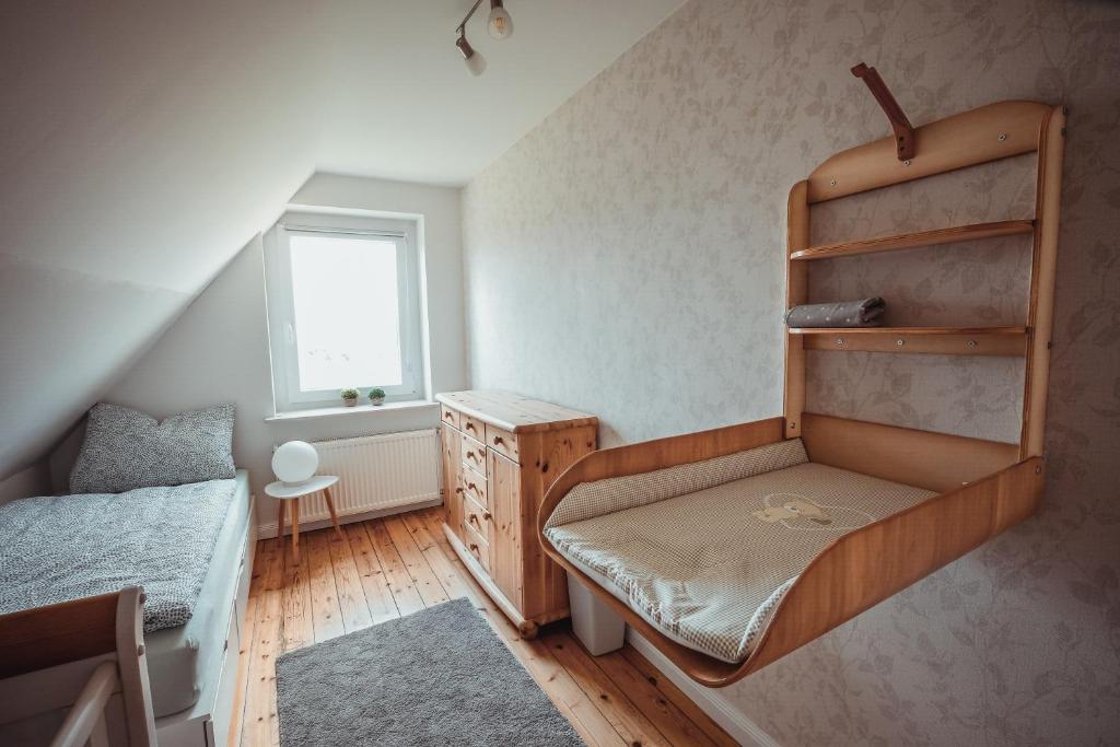 Postel nebo postele na pokoji v ubytování Hof Schumacher