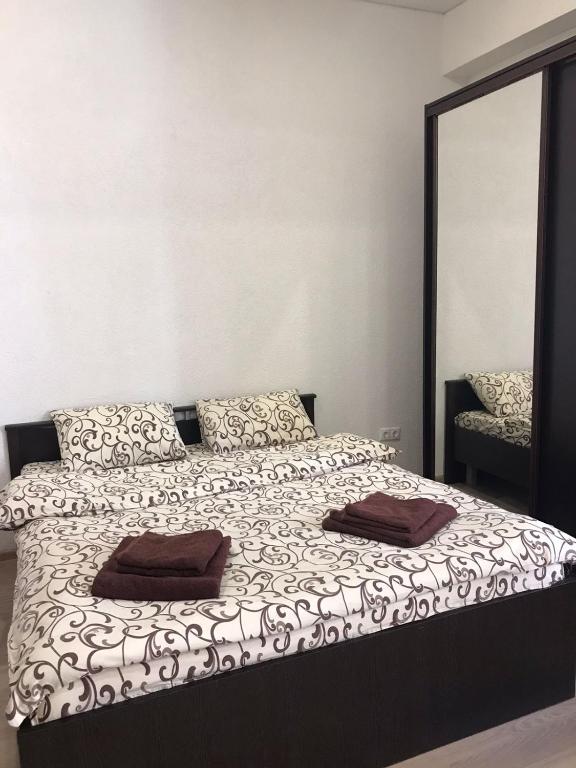 Postel nebo postele na pokoji v ubytování Apartments na Beregu