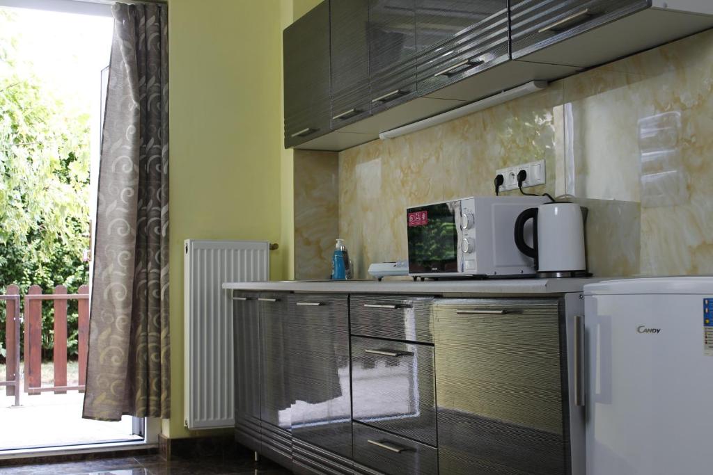 Kuchyňa alebo kuchynka v ubytovaní Apartmánový Wellness Garni Hotel Relax