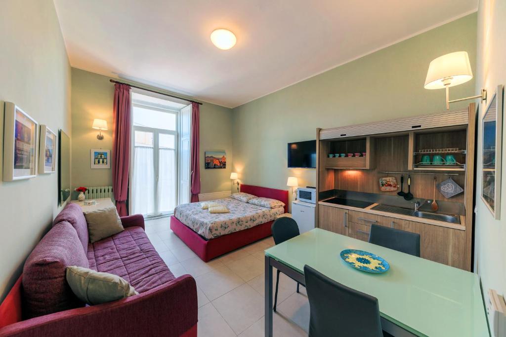 Ruang duduk di B&B La Certosa di San Martino