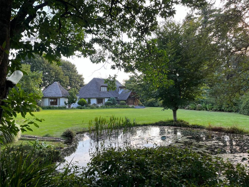 A garden outside Maylodge Country Cottages