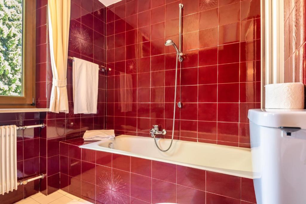 Kúpeľňa v ubytovaní Ferienparadies Sabina Piz