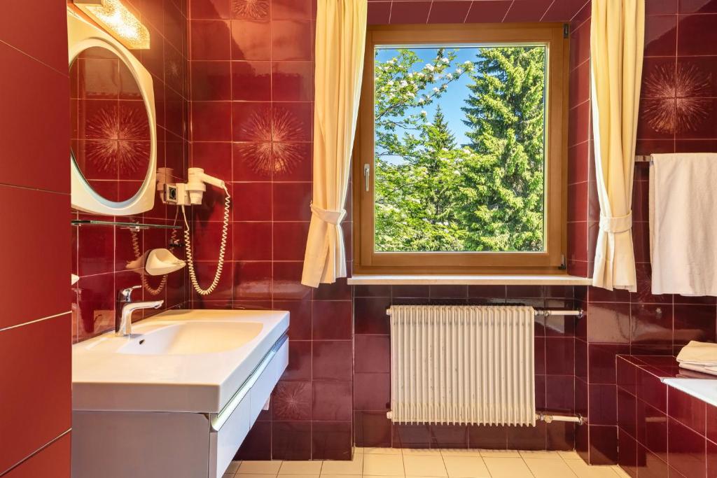 Kúpeľňa v ubytovaní Ferienparadies Sabina Piz