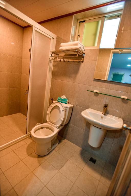 Koupelna v ubytování Ye Yuan Star Homestay