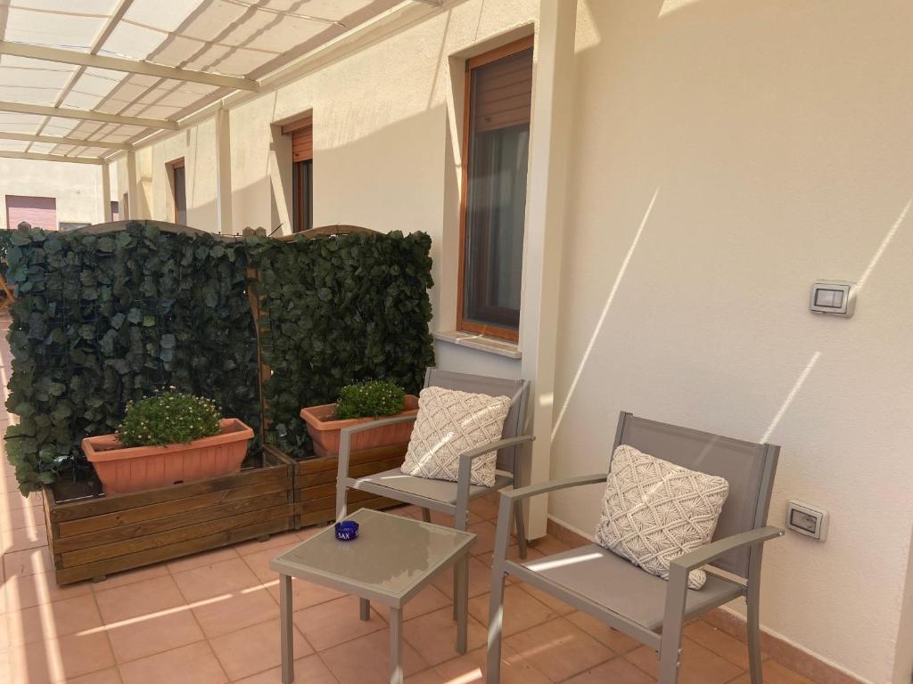 Posezení v ubytování Su Corittu Guesthouse