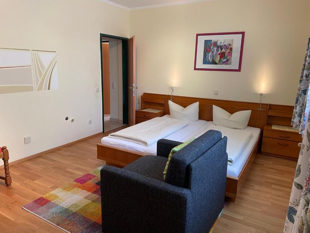 Postel nebo postele na pokoji v ubytování Landhaus Lassnig