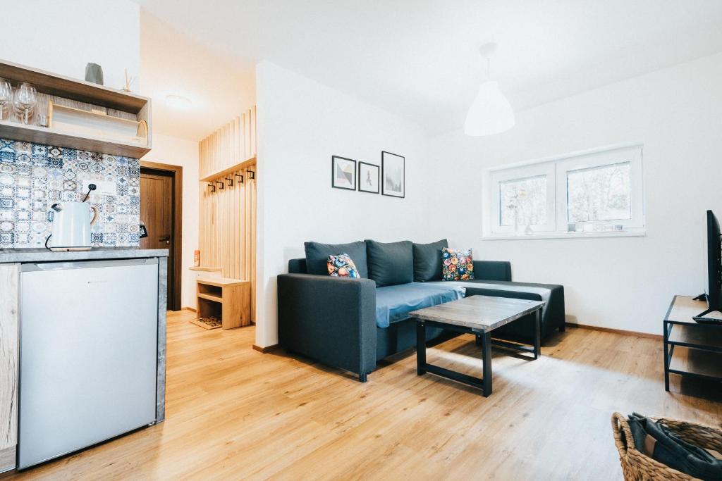 Kuchyň nebo kuchyňský kout v ubytování Apartmán Milbach