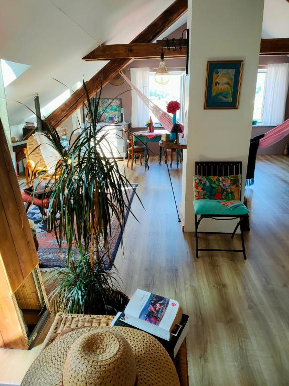 Posezení v ubytování chambres d'hotes " Le Magnolia "