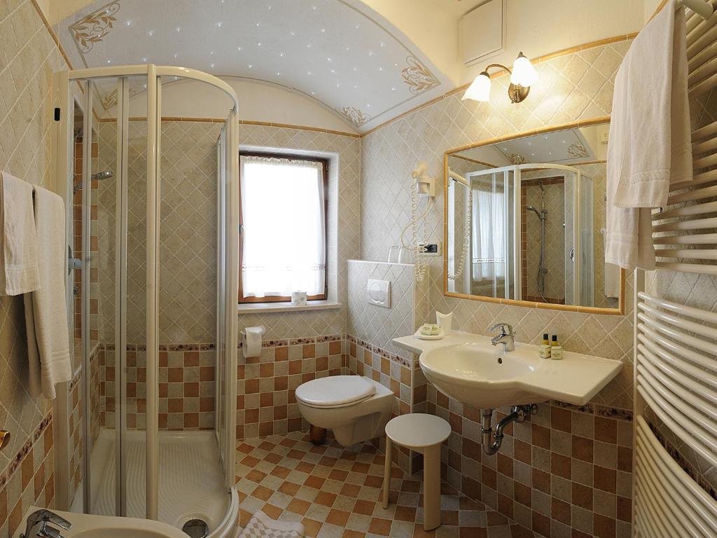 Koupelna v ubytování Hotel Cesa Padon