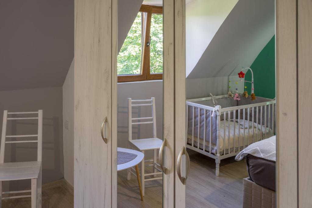 Postel nebo postele na pokoji v ubytování Mountain inn