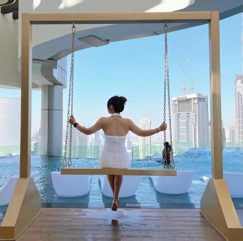 Hosté ubytování Paramount midtown residence luxury 3 bedroom with amazing sea view and close to burj khalifa and dubai mall