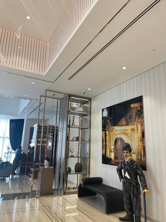 Posezení v ubytování Paramount midtown residence luxury 3 bedroom with amazing sea view and close to burj khalifa and dubai mall
