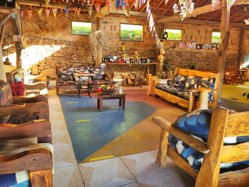 Restoran ili drugo mesto za obedovanje u objektu Aconchego no Campo