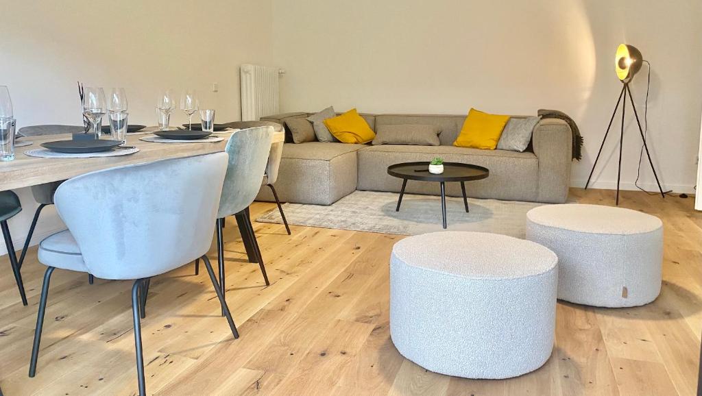 Posezení v ubytování Bungalow in Rottachs Bestlage