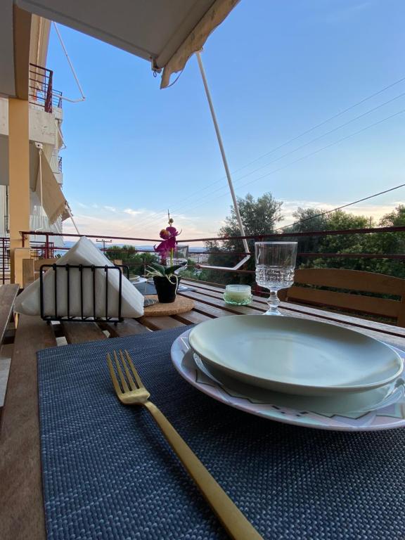 Balkón alebo terasa v ubytovaní Cozy flat elix