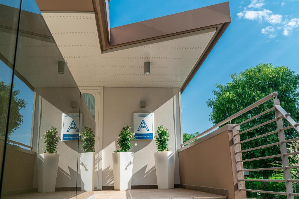 Balkón nebo terasa v ubytování Hotel Alexander