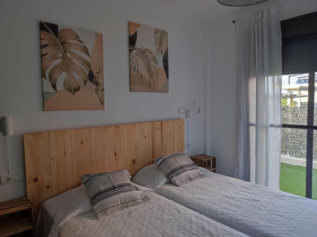 Postel nebo postele na pokoji v ubytování Apartment in Ayamonte with River Views