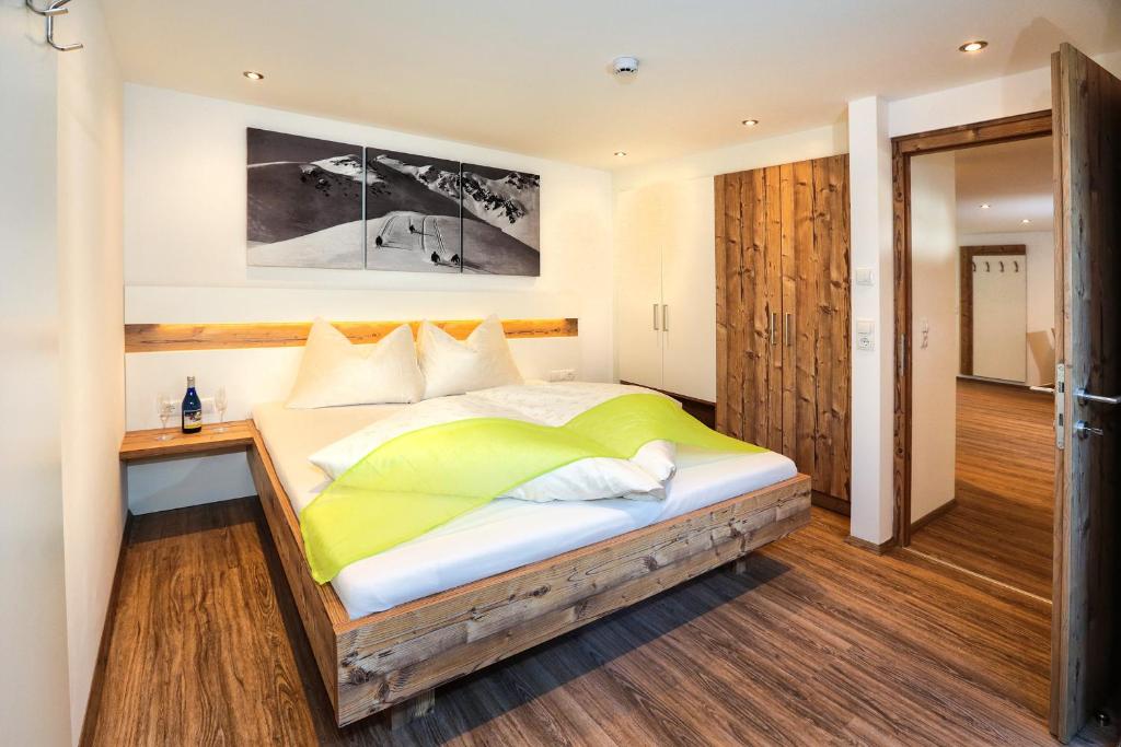 Posteľ alebo postele v izbe v ubytovaní Sunup Appartements Sölden