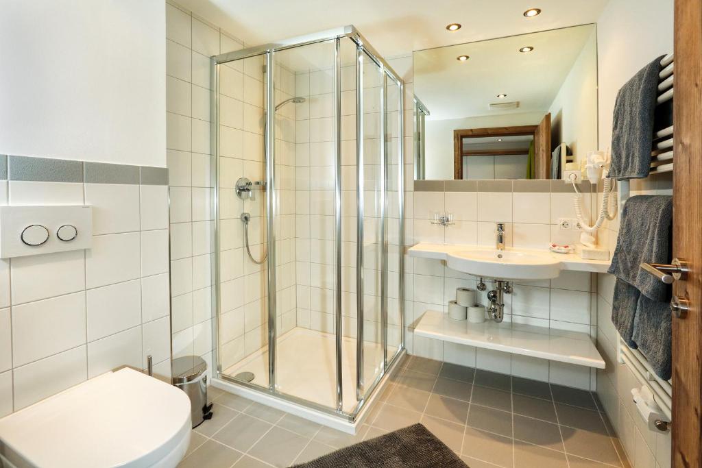 Kúpeľňa v ubytovaní Sunup Appartements Sölden