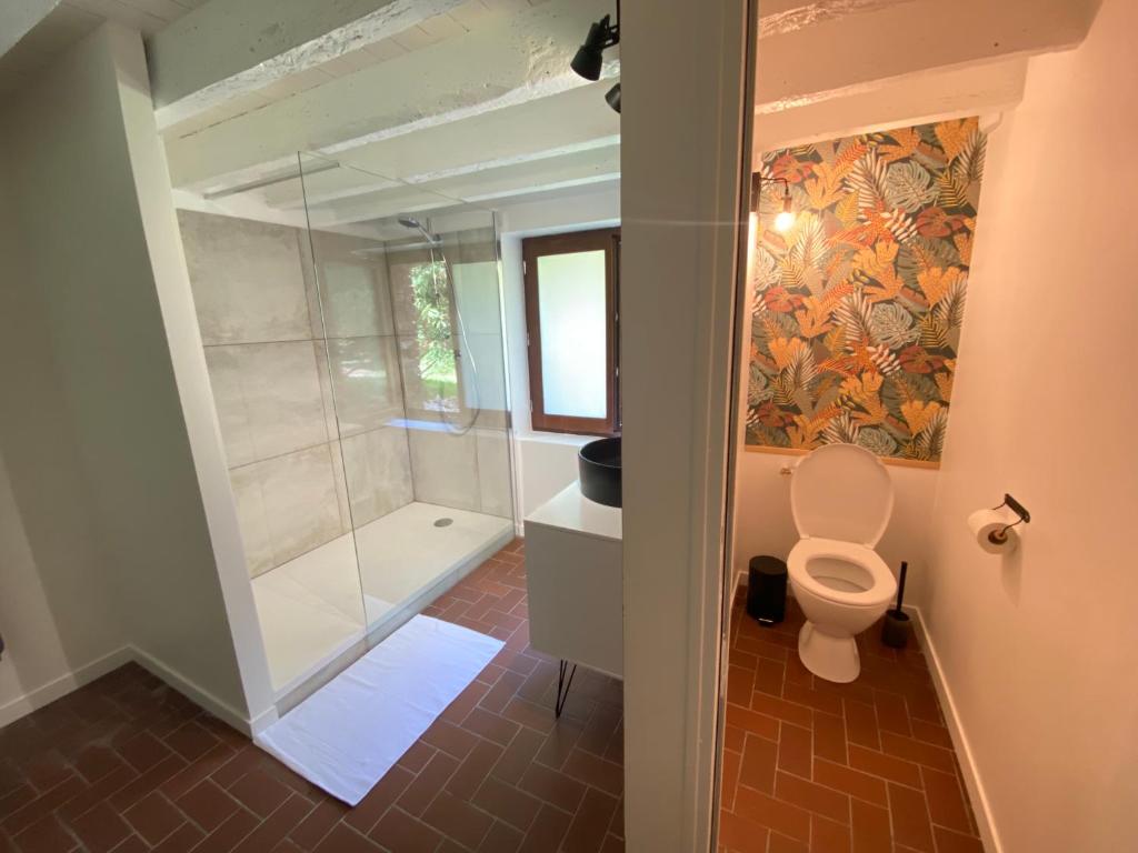 Een badkamer bij Le Domaine Caribou