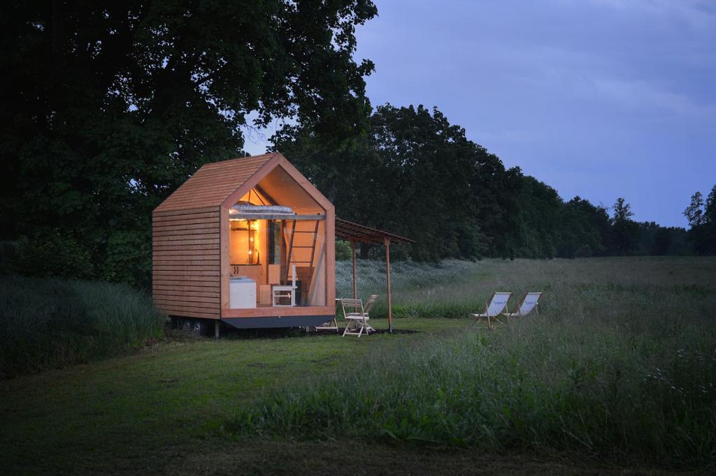 Vonkajšia záhrada v ubytovaní Glamping Hluboká