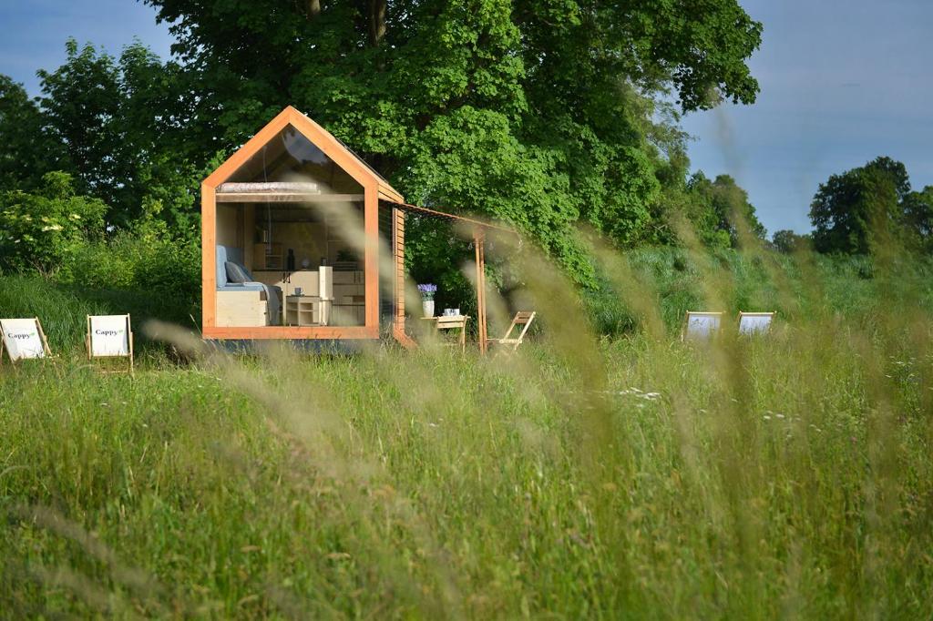 Vonkajšia záhrada v ubytovaní Glamping Hluboká