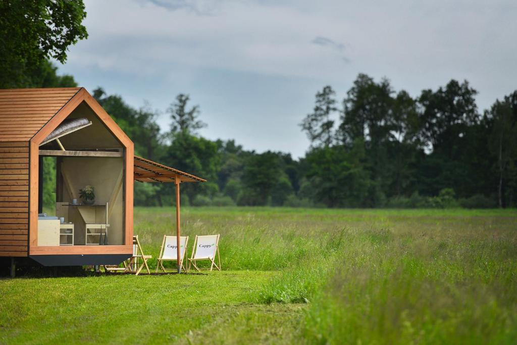 Vonkajšia záhrada v ubytovaní Glamping Hluboká